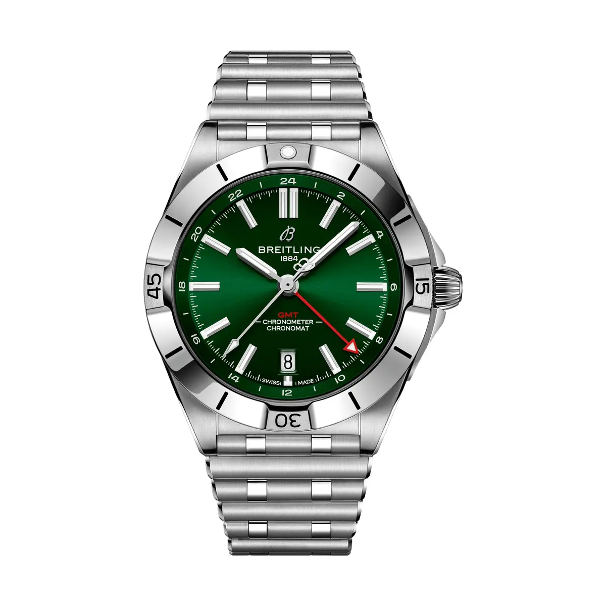 Chronomat Automatic Gmt 40Mm - Green On Bracelet 1