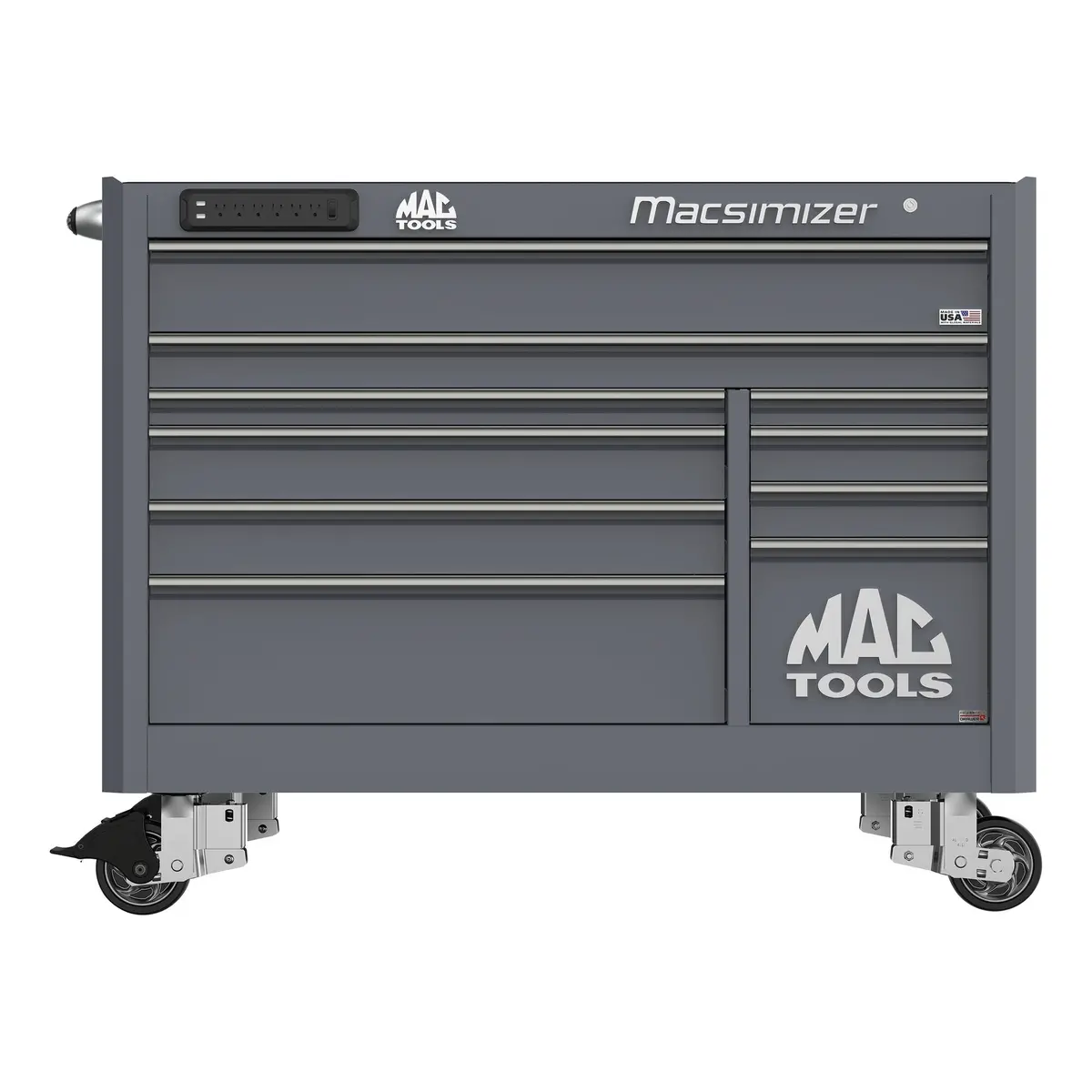 Macsimizer® 10-Drawer Workstation - Carbon Gray 1