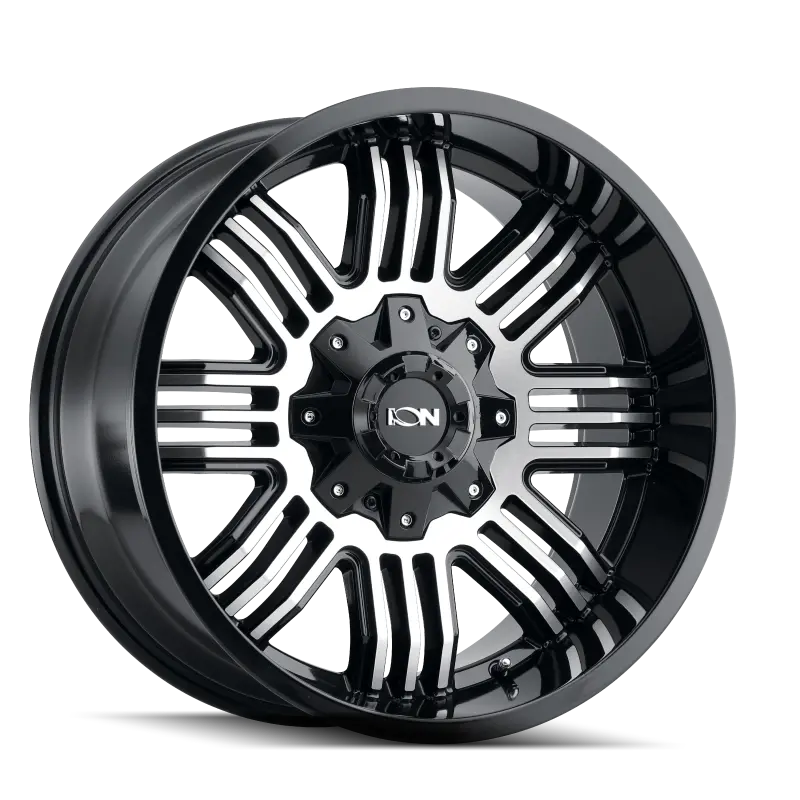 Ion Type 144 Forged Alloy Wheel – 20X9 Inches, 6X135 Bolt Pattern, 18Mm Offset, 106Mm Hub Bore, Black/Machined Finish 1