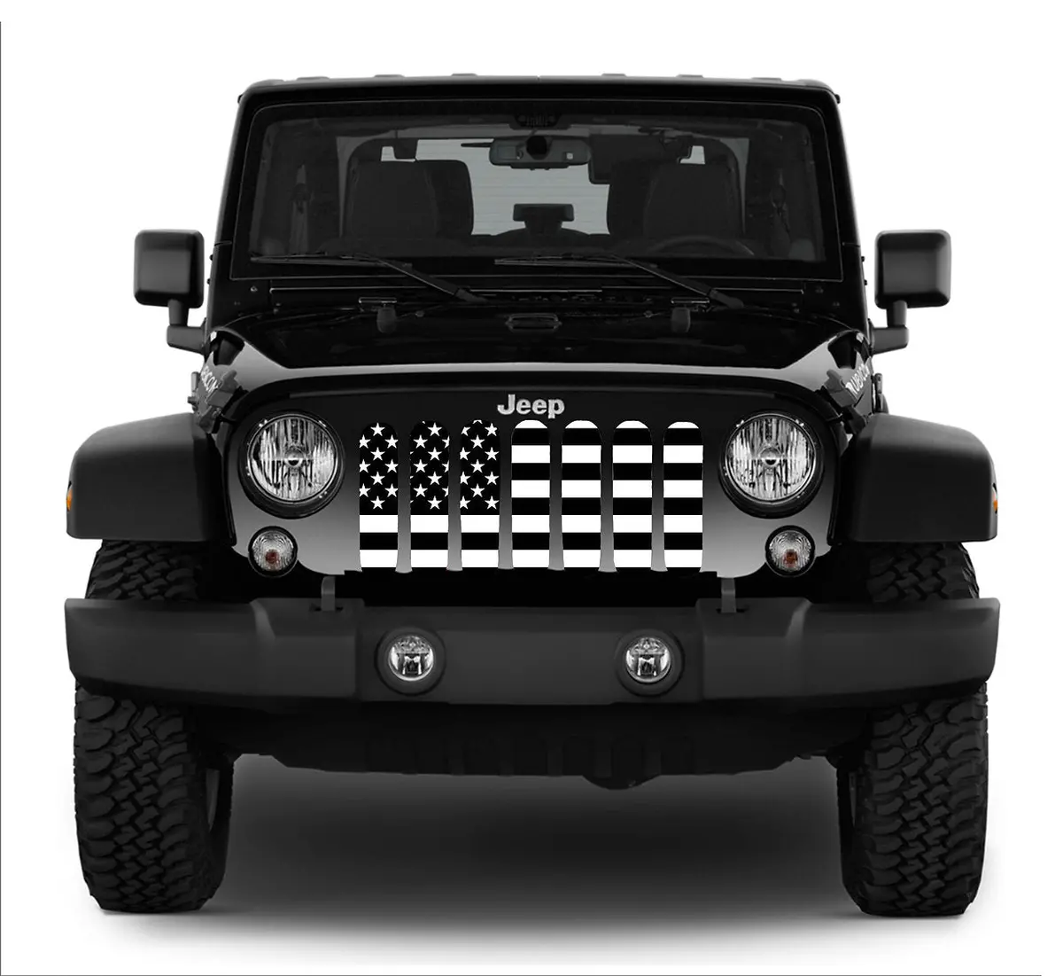Black And White Flag Grill Insert 3