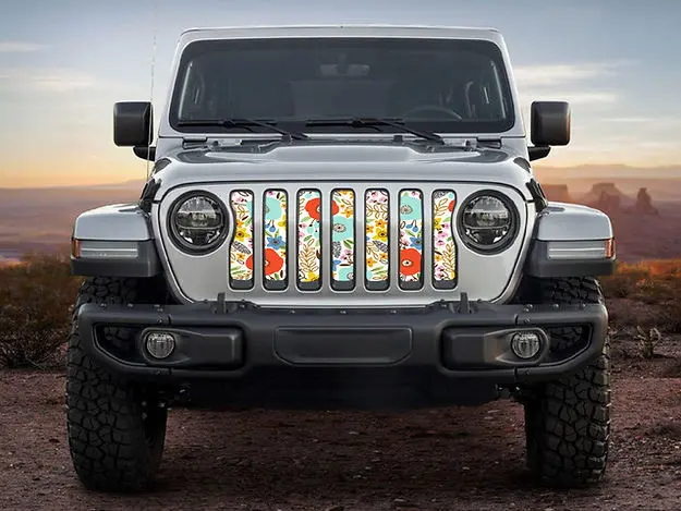 Whimsical Flowers Grille Insert 2