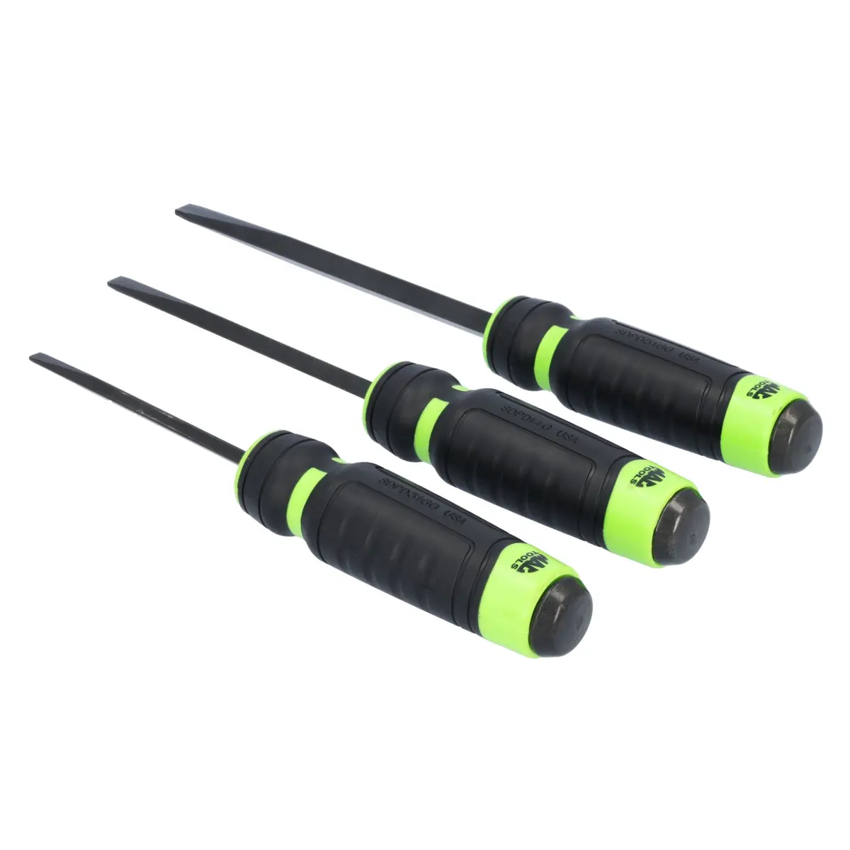 3-Pc. Strikable Prying Screwdriver Set - Green 1
