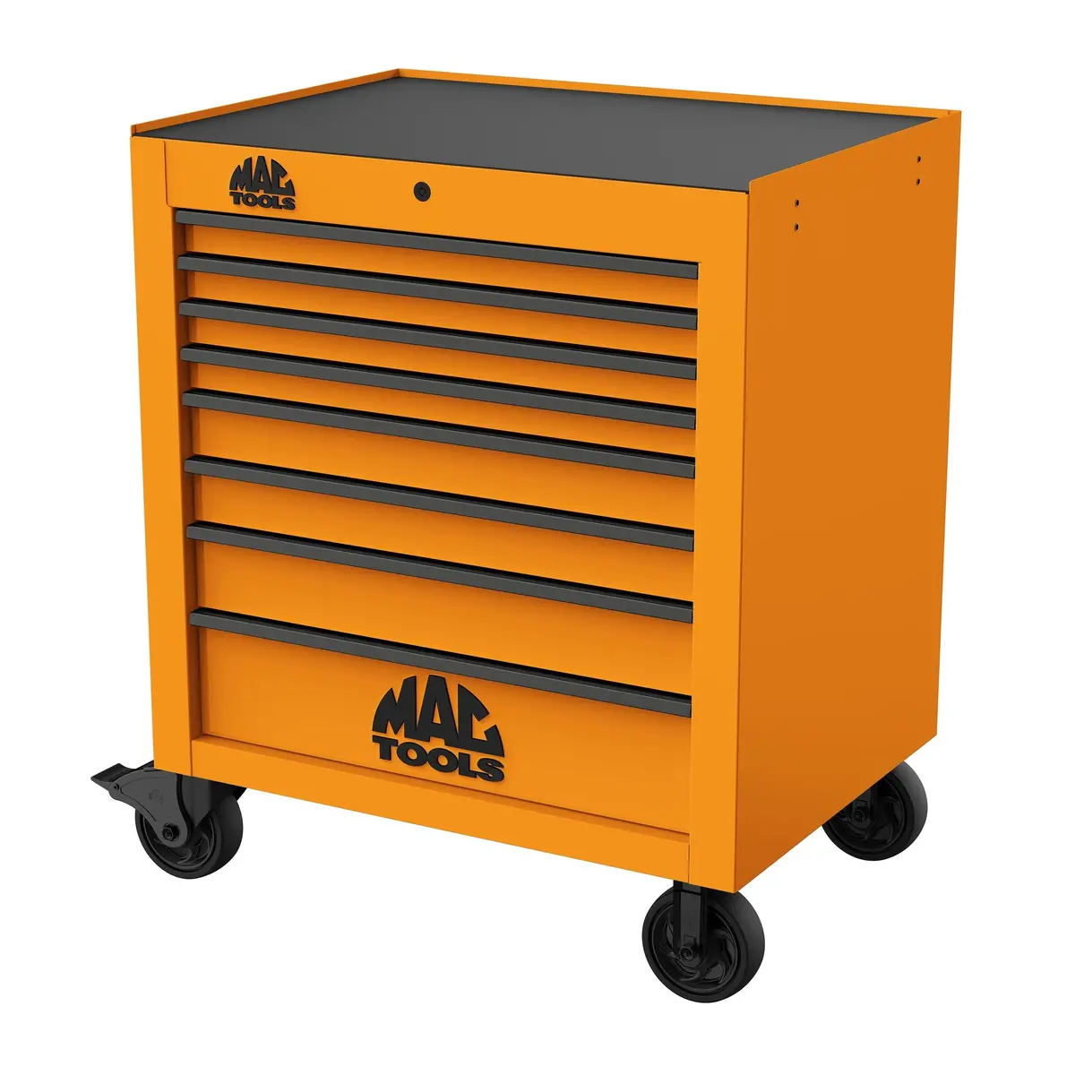 Tech™ Series 8-Drawer Workstation - Fireball Orange 1