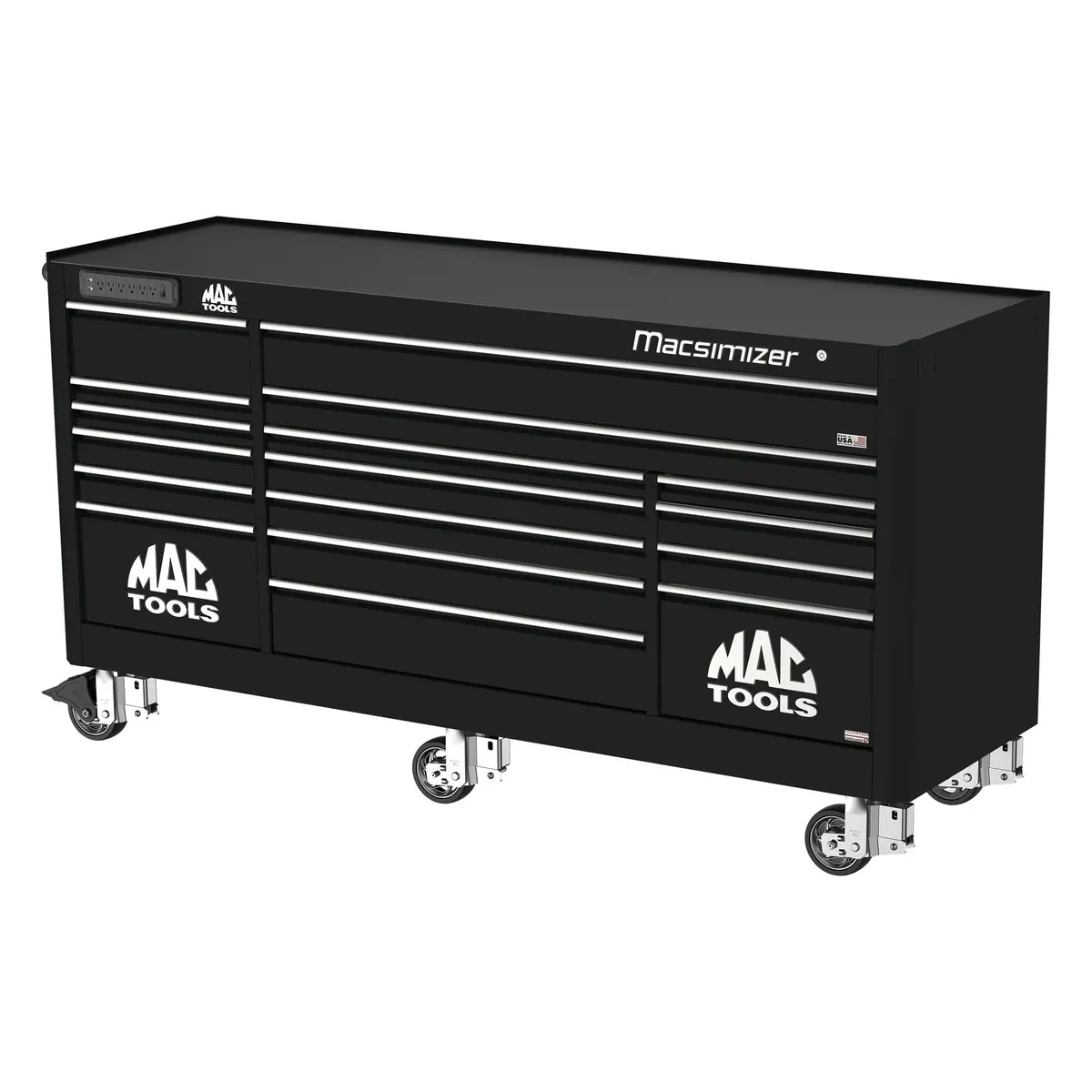 Macsimizer® 17-Drawer Workstation - Galaxy Black 1