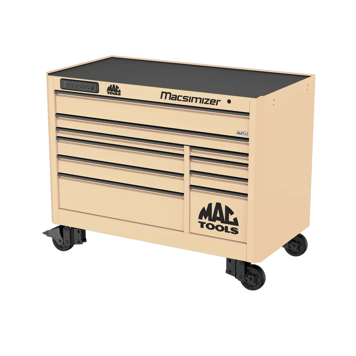 Macsimizer® 10-Drawer Workstation - Desert Tan 1