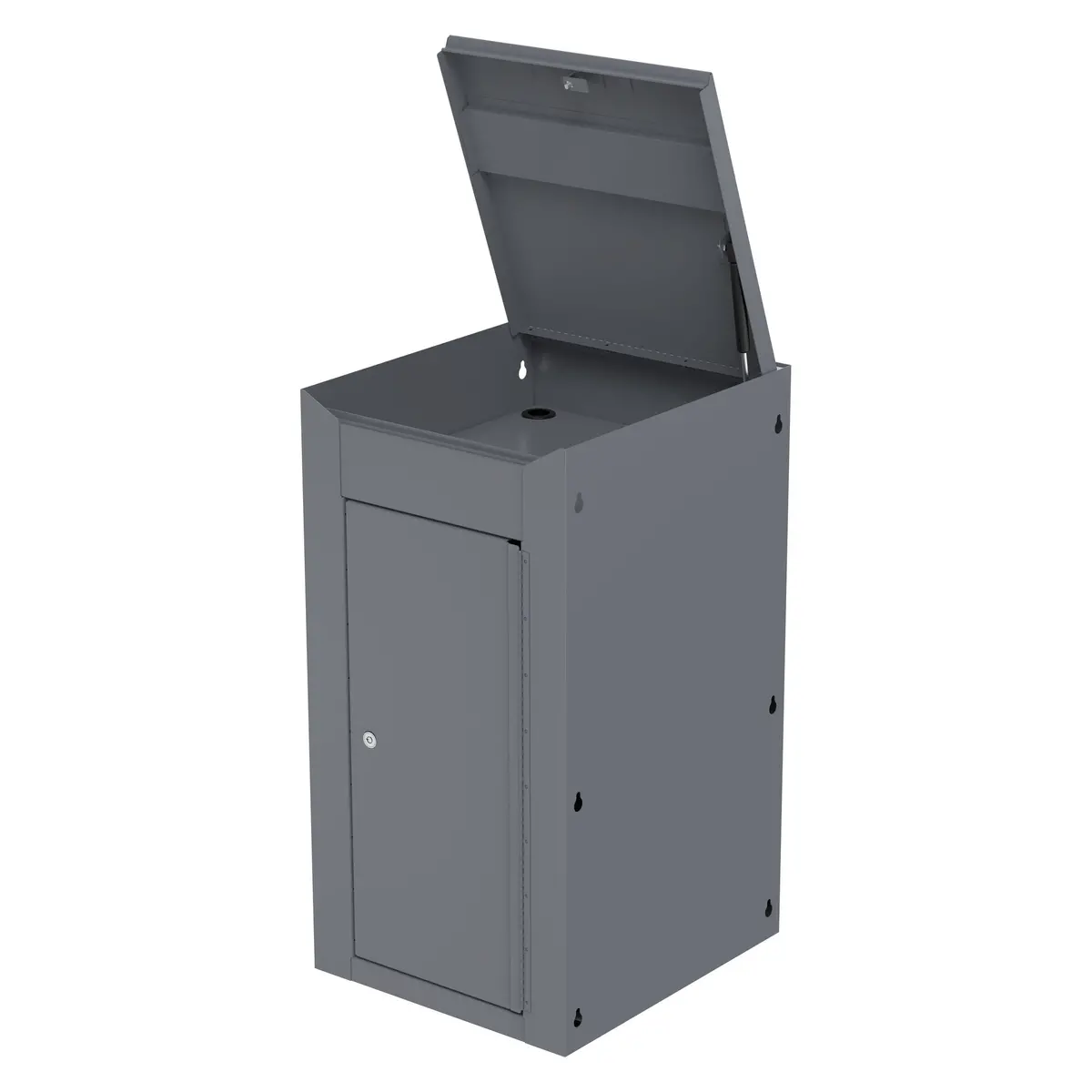 Side Cabinet For Uc3720 (Mb199) Carts - Carbon Gray 1