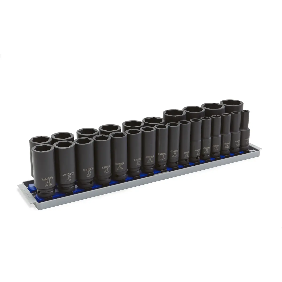 26 Pc. Metric 1/2" Drive Impact Socket Set - Deep Sockets 1