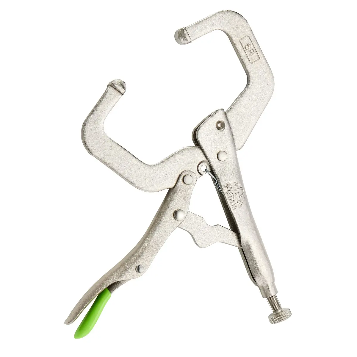 6" C-Clamp Trigger Release Locking Pliers - Green 1