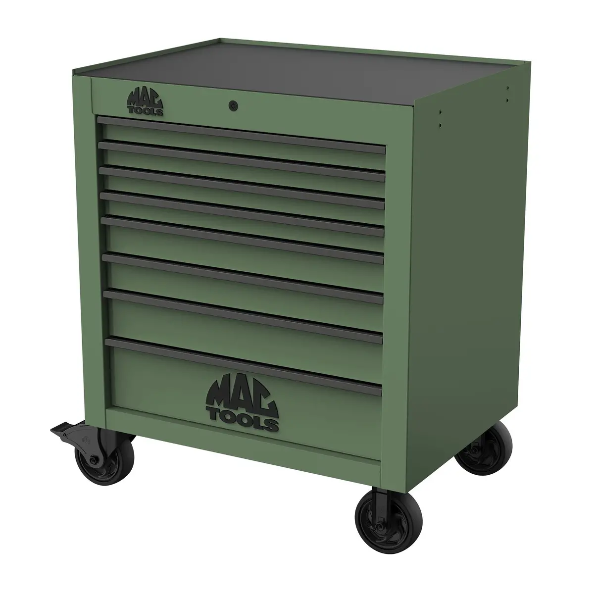 Tech™ Series 8-Drawer Workstation - Olive Green 1
