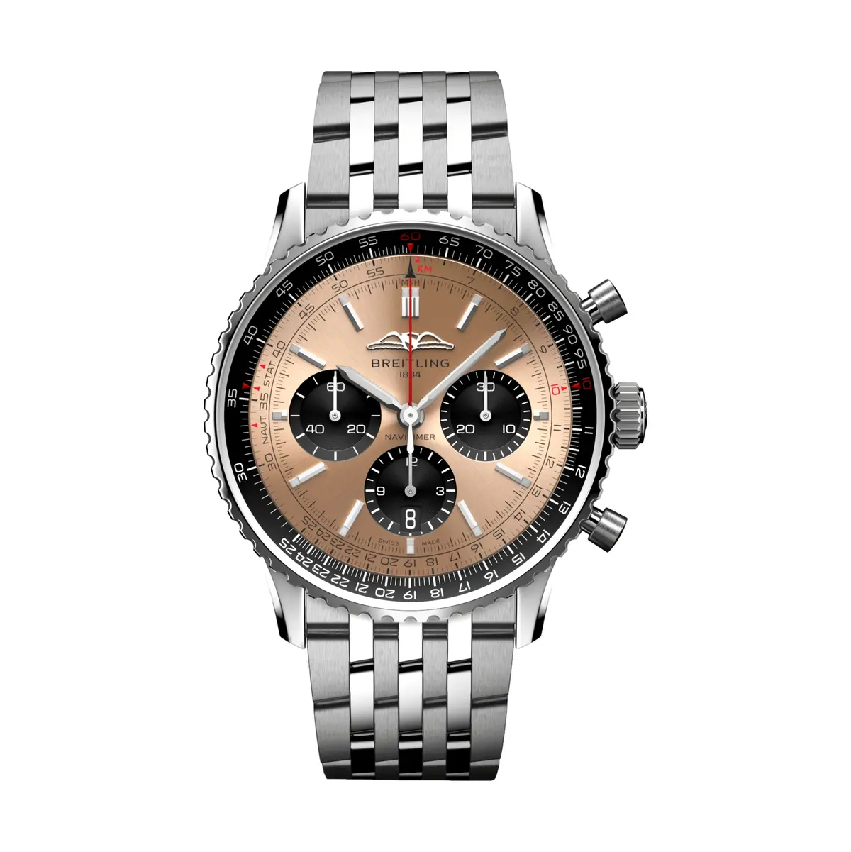 Navitimer B01 Chronograph 43Mm - Copper On Bracelet 1