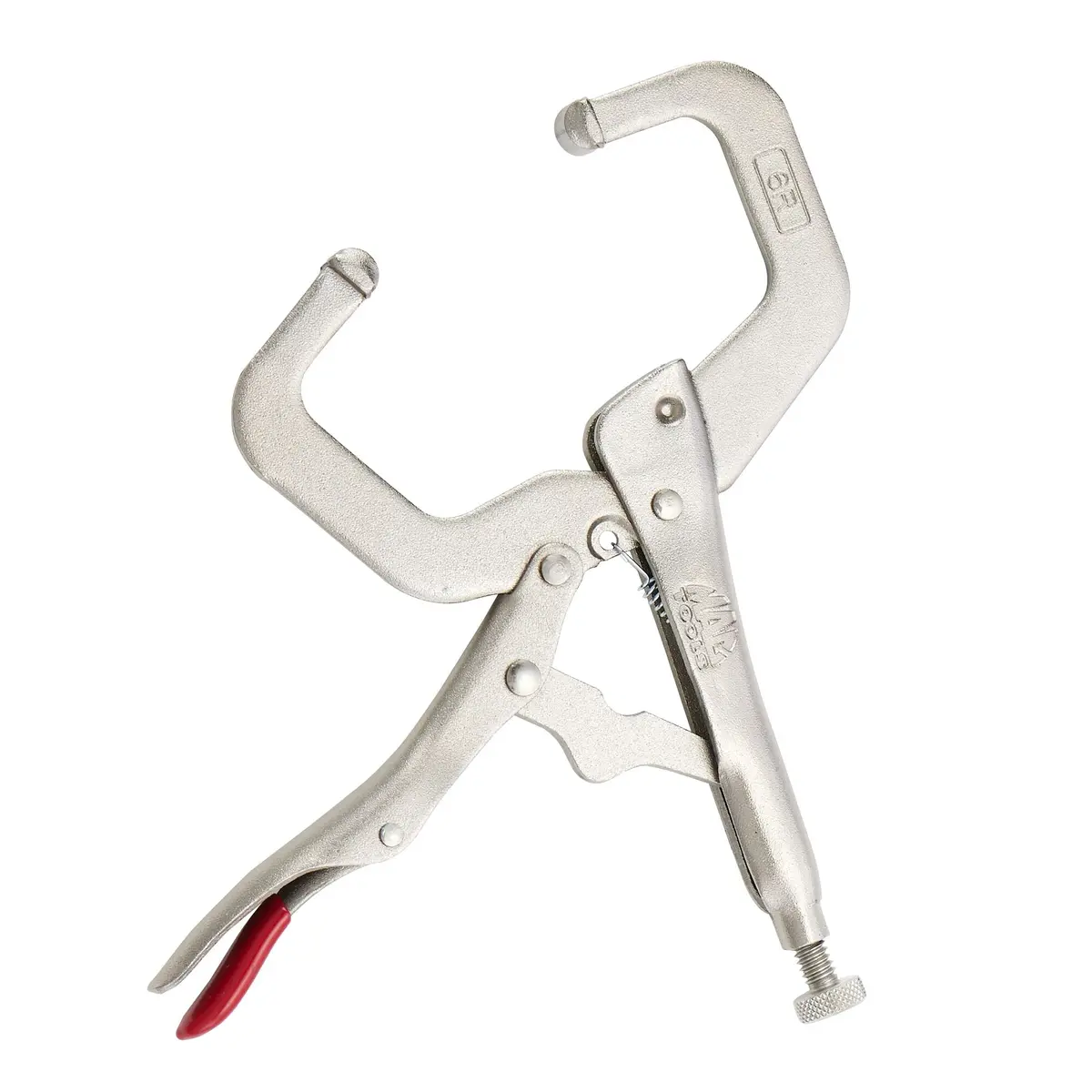 6" C-Clamp Trigger Release Locking Pliers - Red 1