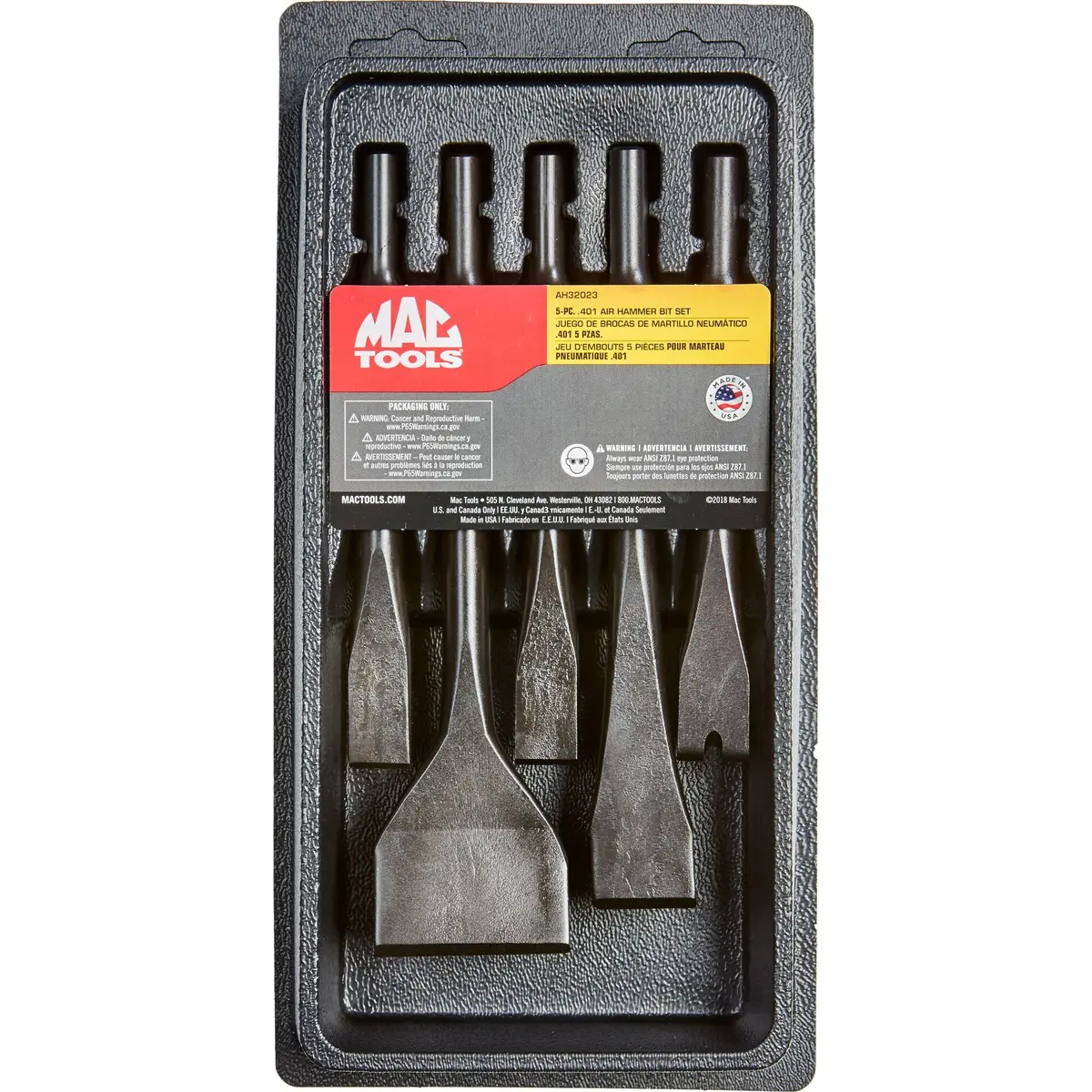5-Pc. .401 Shank Air Hammer Bit Set 1