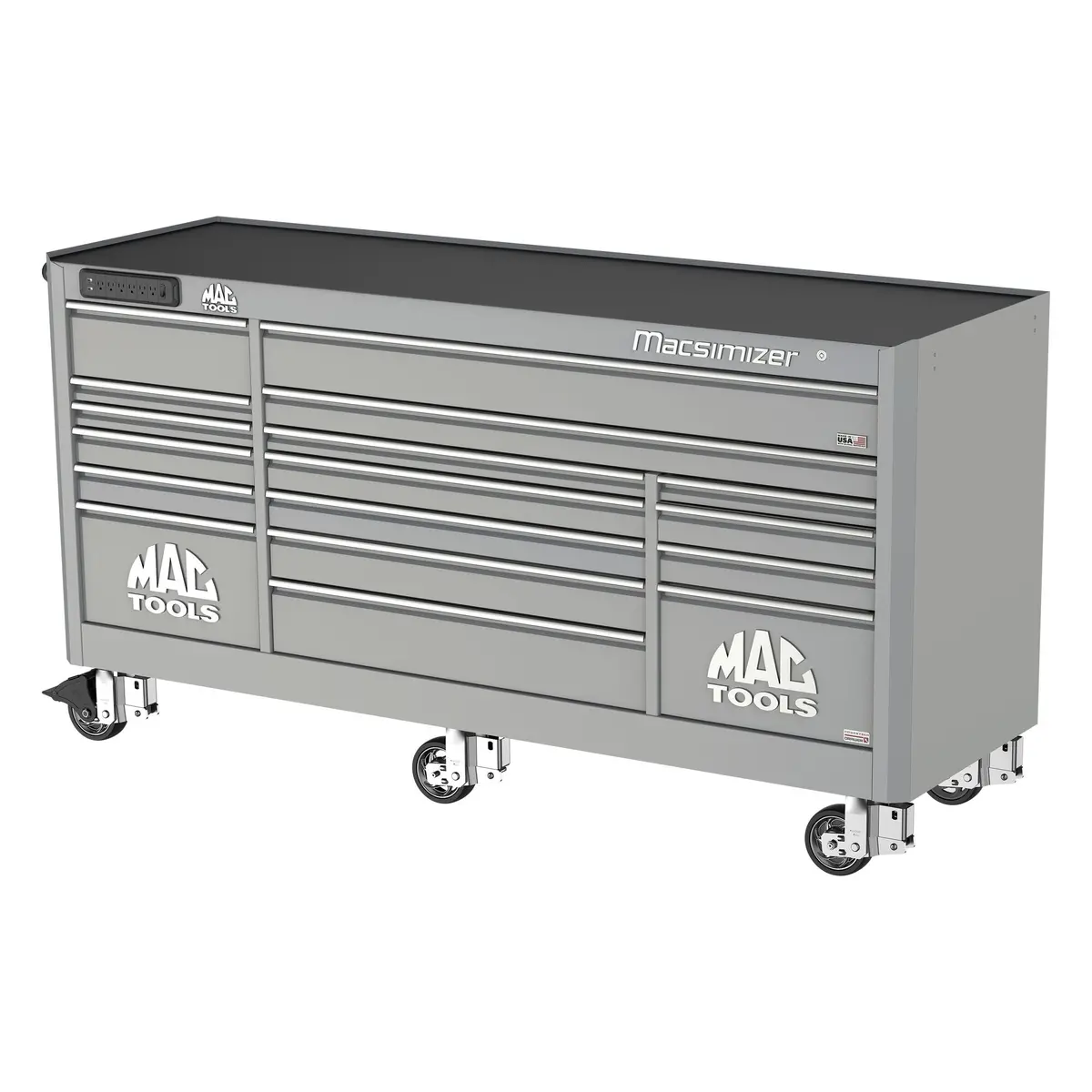 Macsimizer® 17-Drawer Workstation - Mica Gray 1