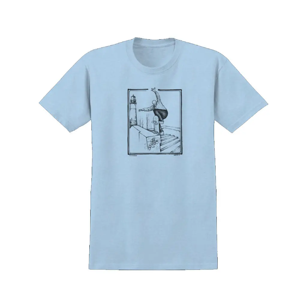 Antihero Ba Lance S/S Tee - Heather Light Blue 1
