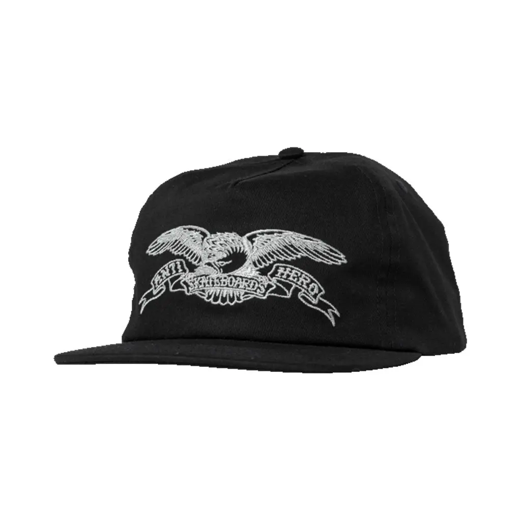 Antihero Basic Eagle Snapback - Black/Grey 1