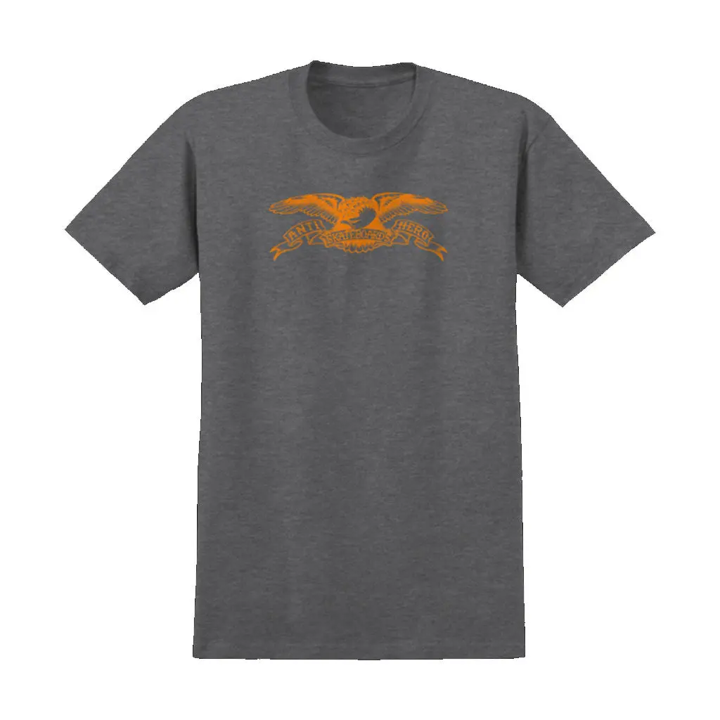 Antihero Basic Eagle S/S Tee - Heather Charcoal 1