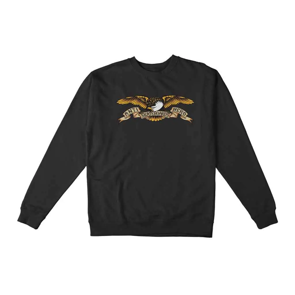 Antihero Eagle Crewneck - Black Pigment 1