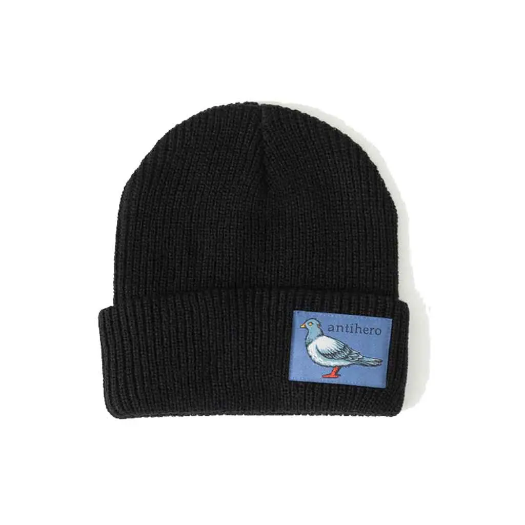 Anti Hero Lil Pigeon Label Cuff Beanie - Black 1