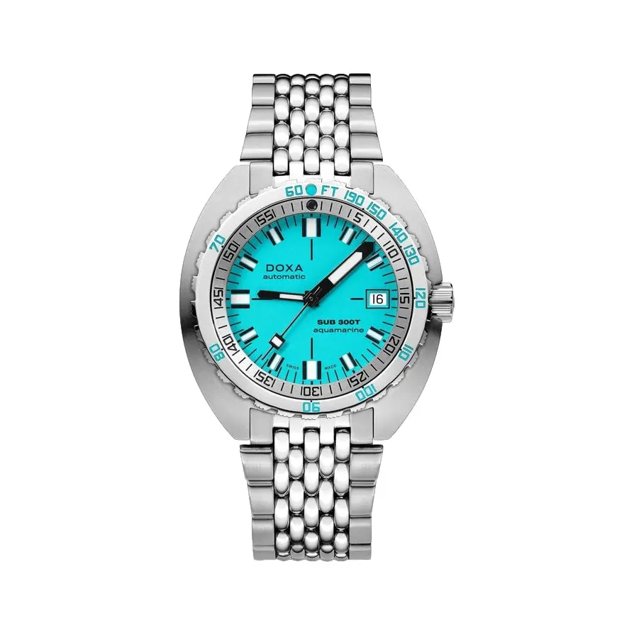 Sub 300T Aquamarine 42.5Mm - Turquoise On Bracelet 1