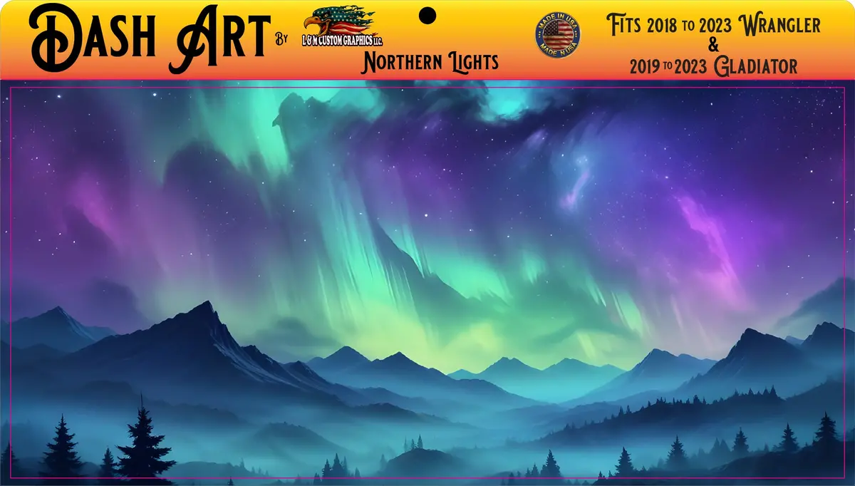 Northern Lights Dash Art 1