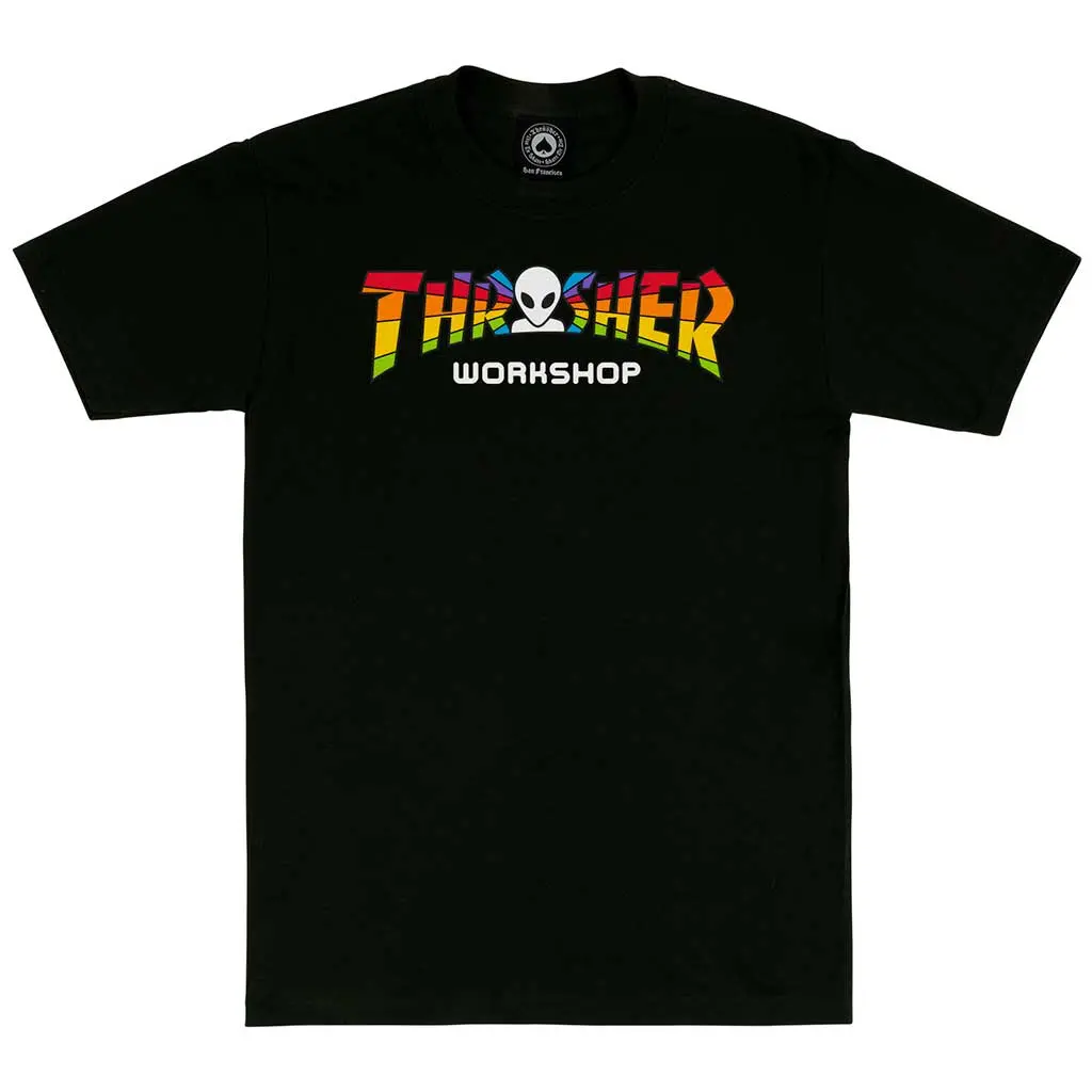 Thrasher X Alien Workshop Spectrum T-Shirt - Black 1