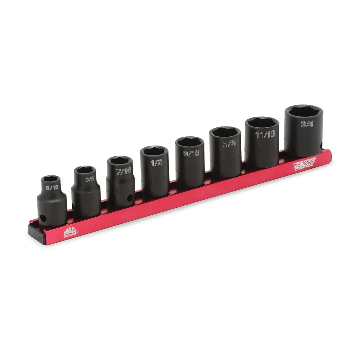 8-Pc. 3/8" Drive Sae Impact Socket Set - 6-Pt. 1