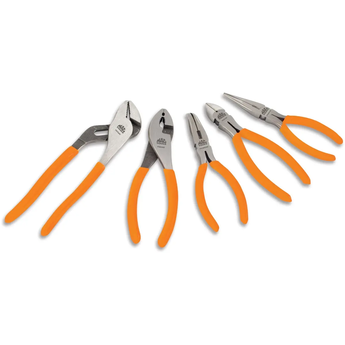 5-Pc. Combination Pliers Set - Orange 1