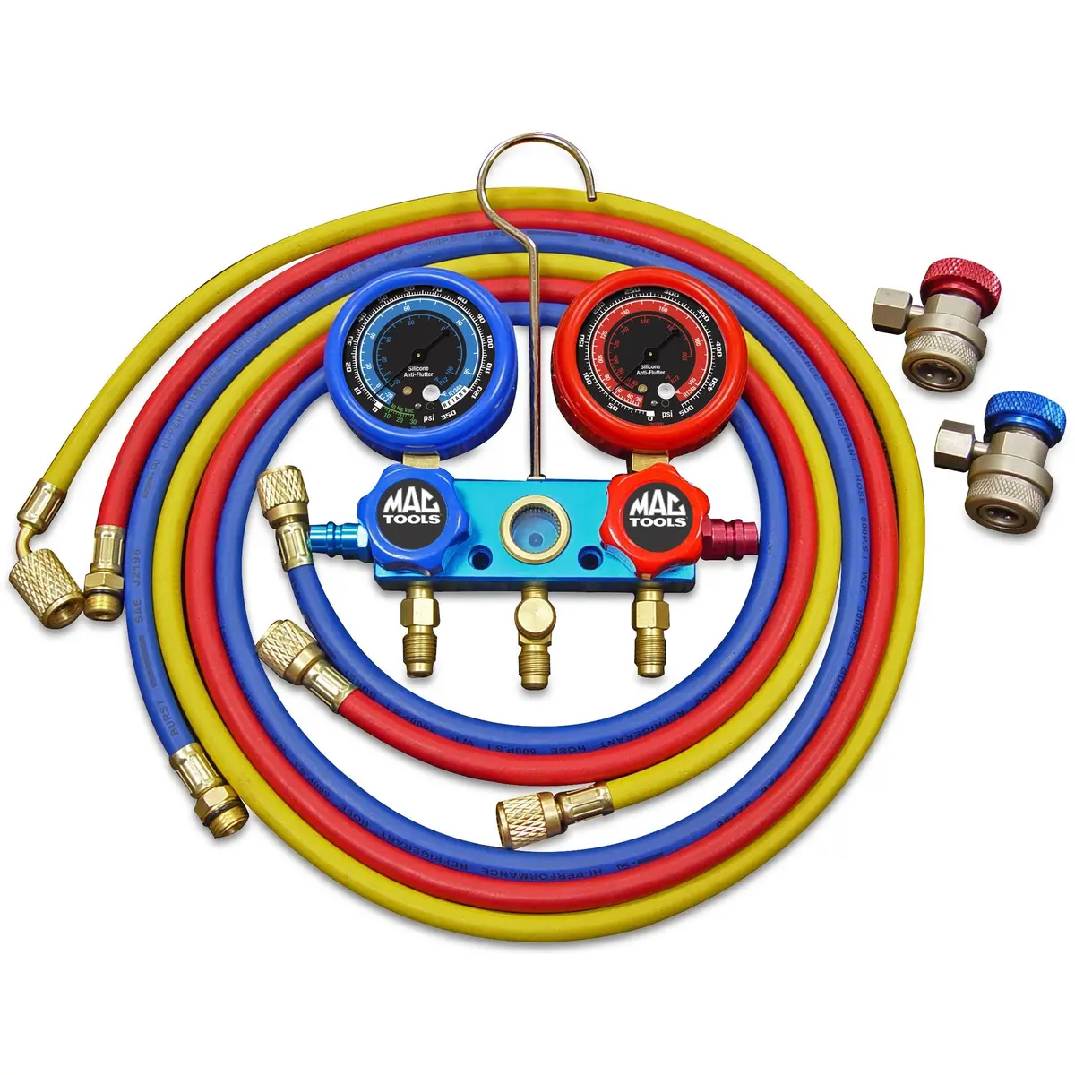 R134a Aluminum Manifold Gauge Set - 72" Hose 1