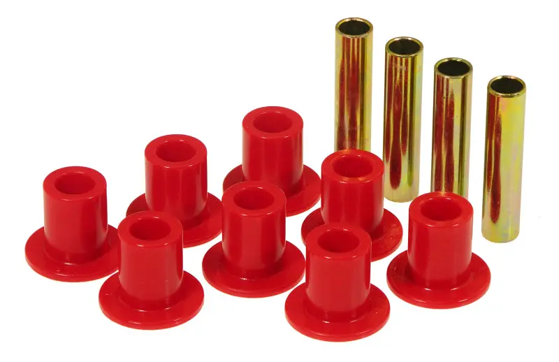 Prothane Red Polyurethane Spring And Shackle Bushing Kit For 1987–1996 Jeep Cherokee & Wrangler 1