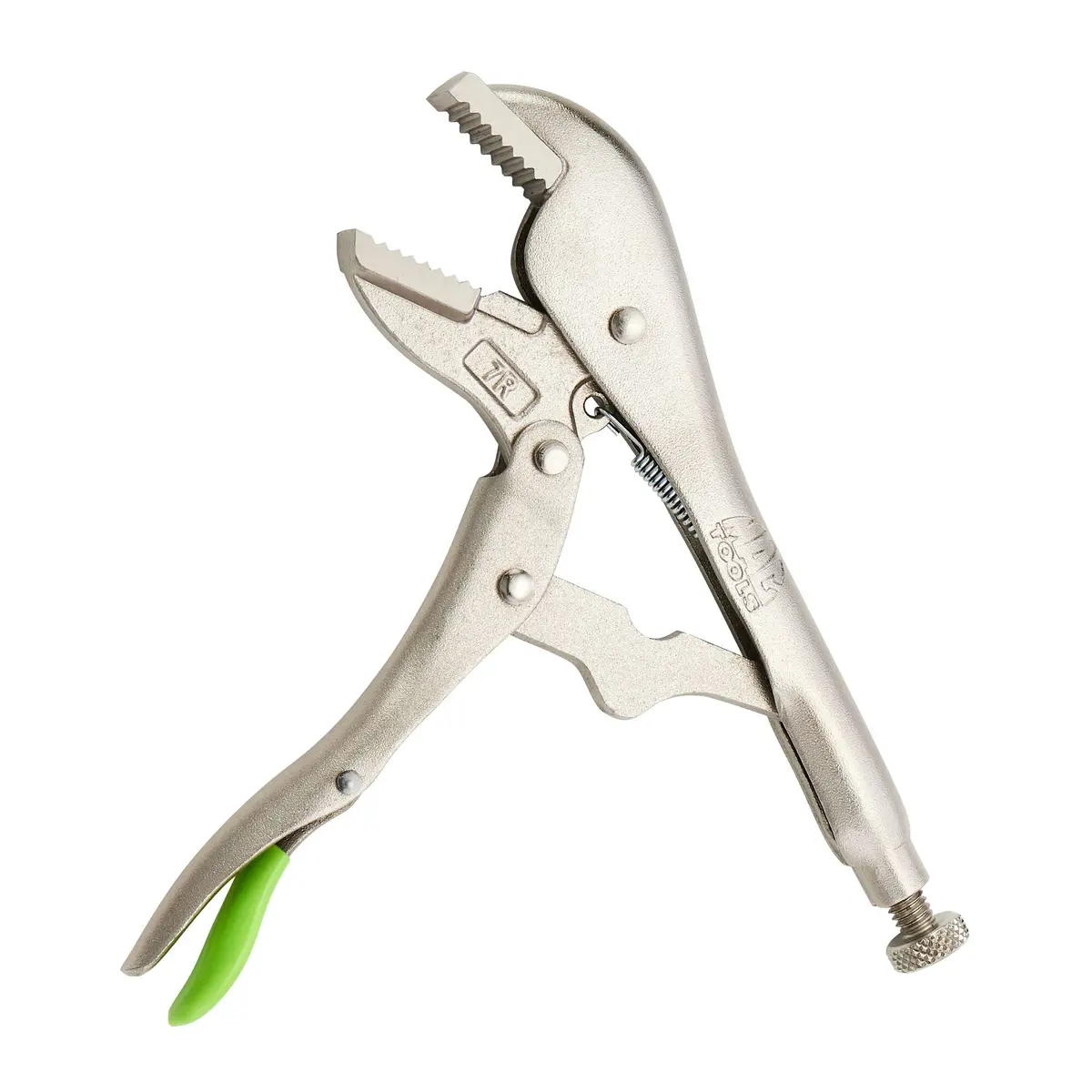 7" Straight Jaw Trigger Release Locking Pliers - Green 1