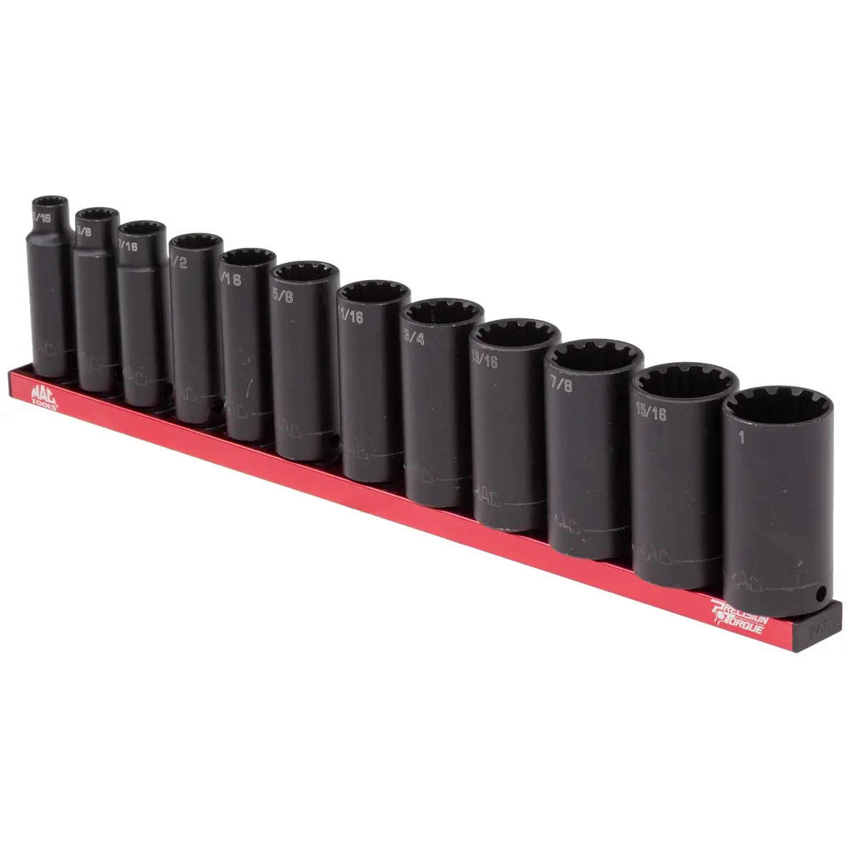 12-Pc. 3/8” Drive Sae Spherical Deep Impact Socket Set 1