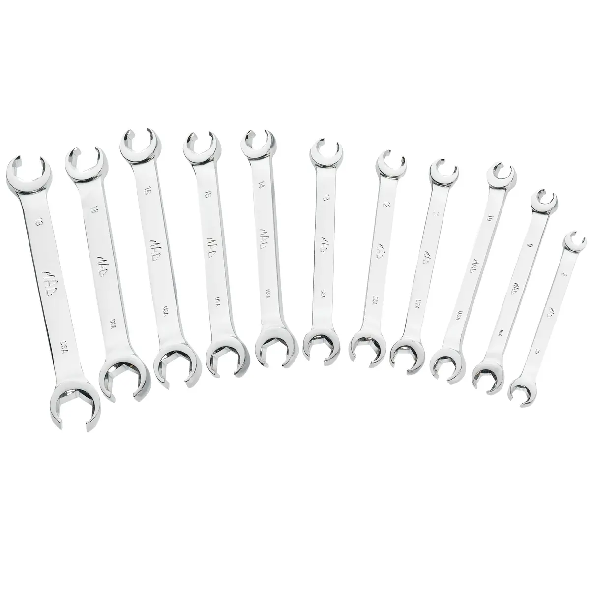11-Pc. Metric Double-End Flare Nut Wrench Set - 6-Pt. 1