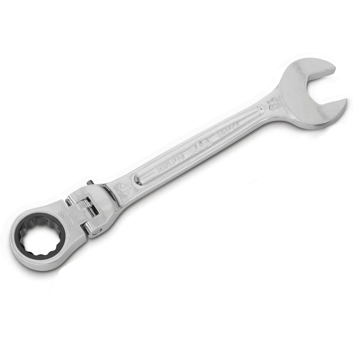 Flexible-Head Ratcheting Wrench 19Mm - 12-Pt. 1