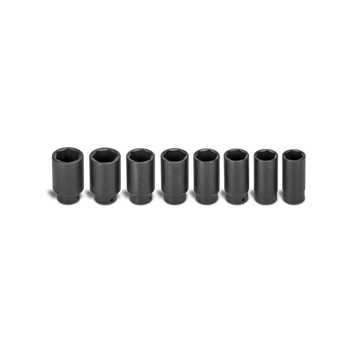 8-Pc. 1/2" Drive Axle Nut Socket Set - 6-Pt. 1