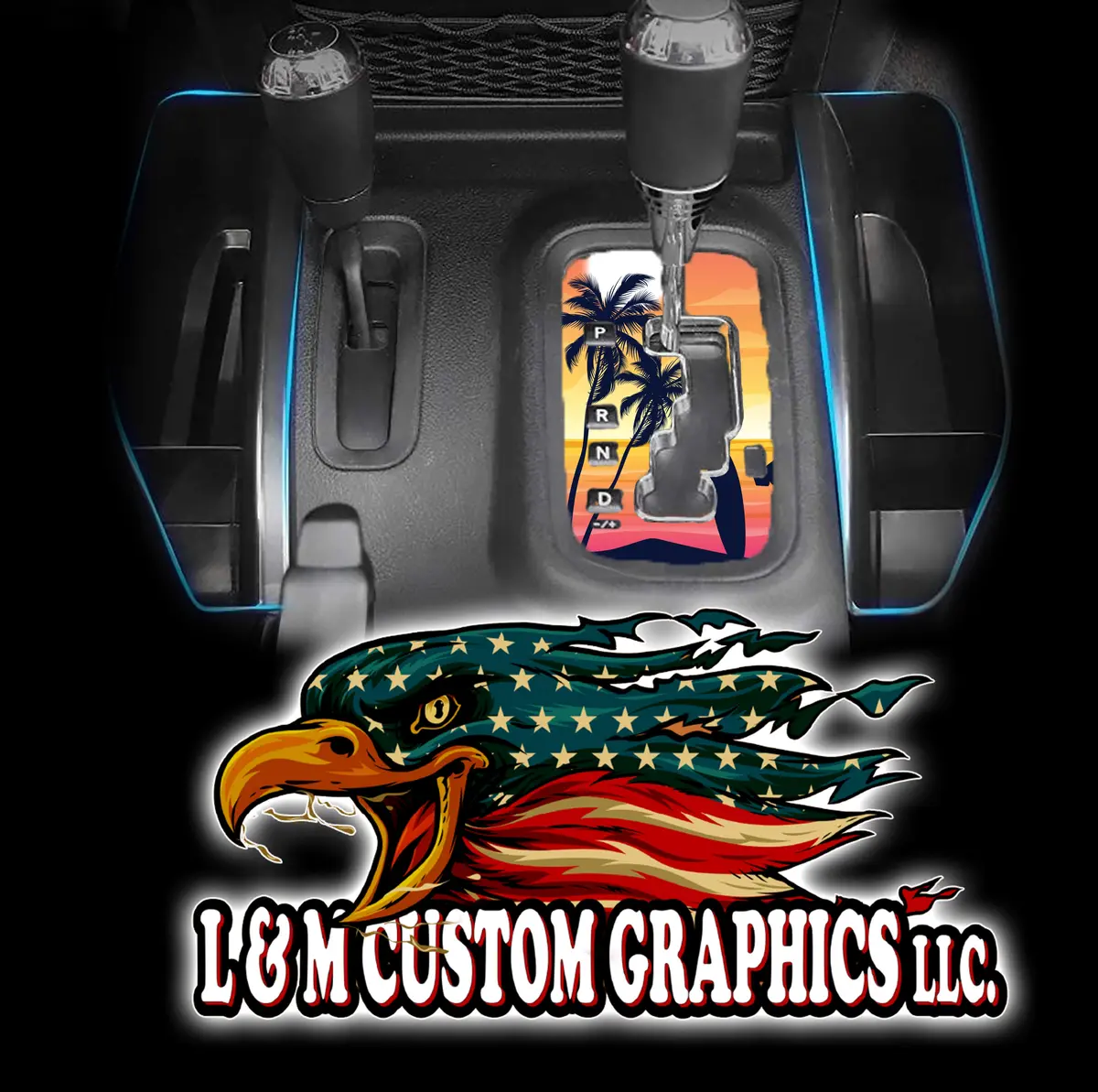 Beach Jk Shifter Decal 1