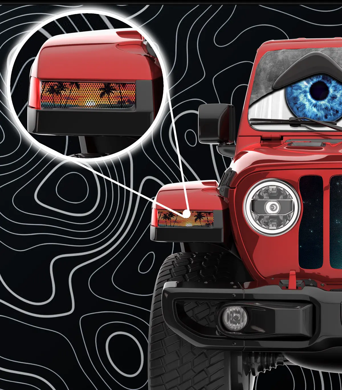Skye Jl And Gladiator Turn Signal Decal 1