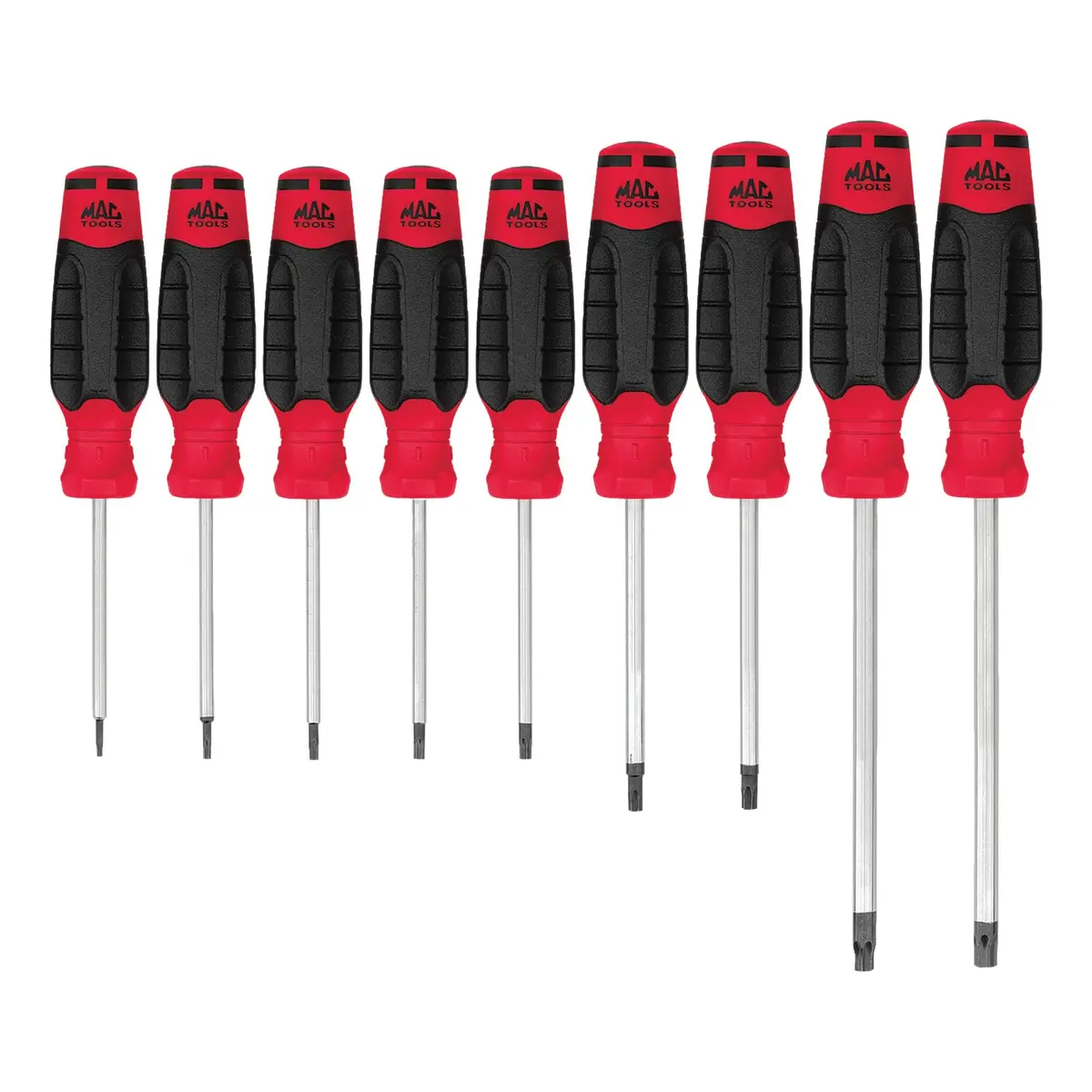 9-Pc. Mac-Grip Torx Screwdriver Set - Red 1