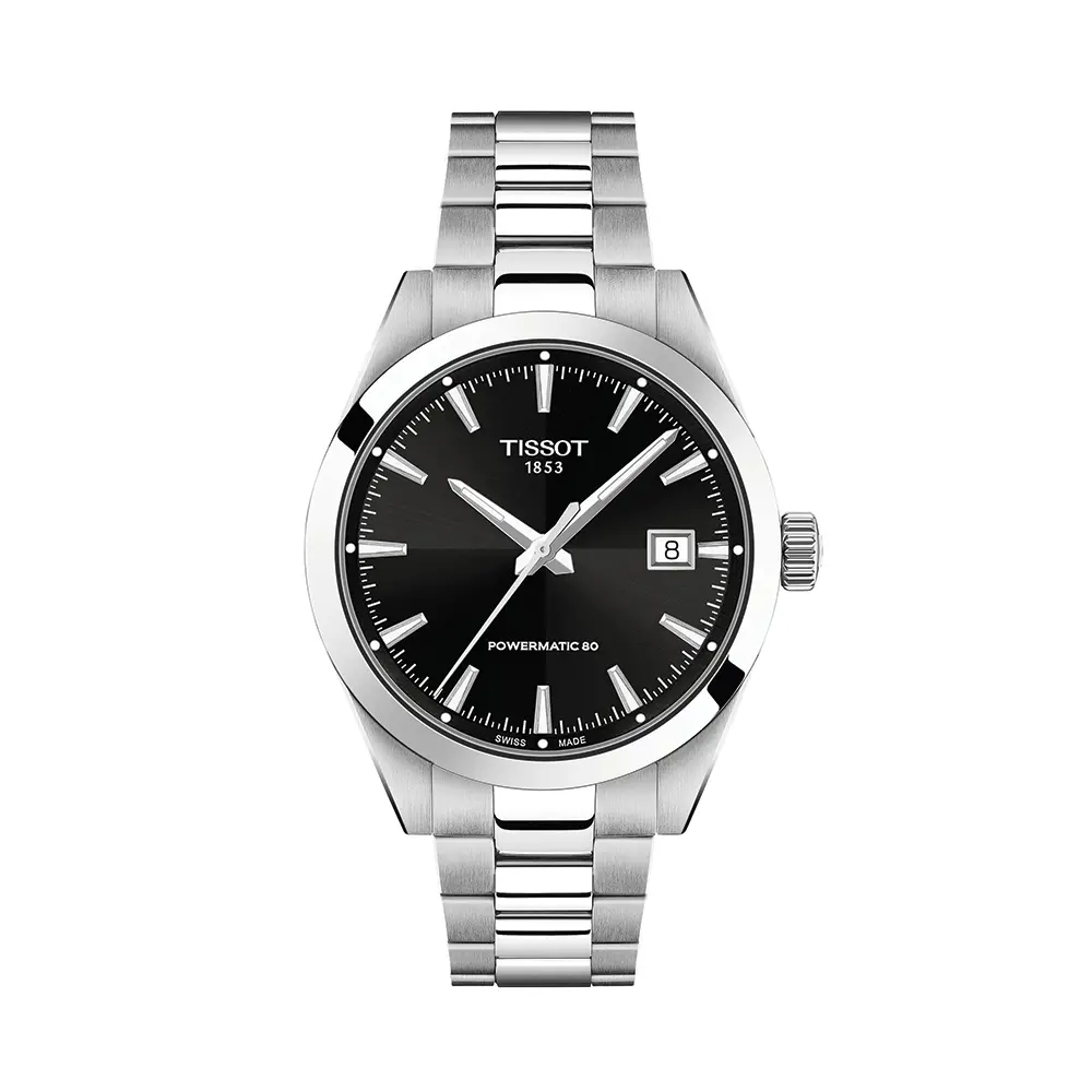 Gentleman 38Mm - Black On Bracelet 1