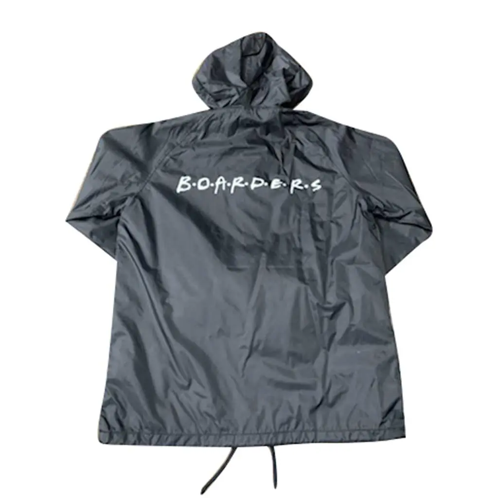 Boarders The Cast Coaches Jacket With Nylon Hoodie - Black 1