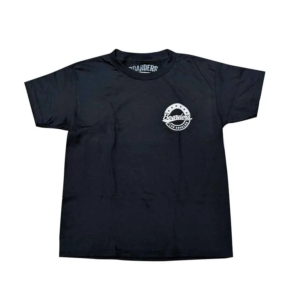Boarders Youth Star Crest Ss Tee - Black 1