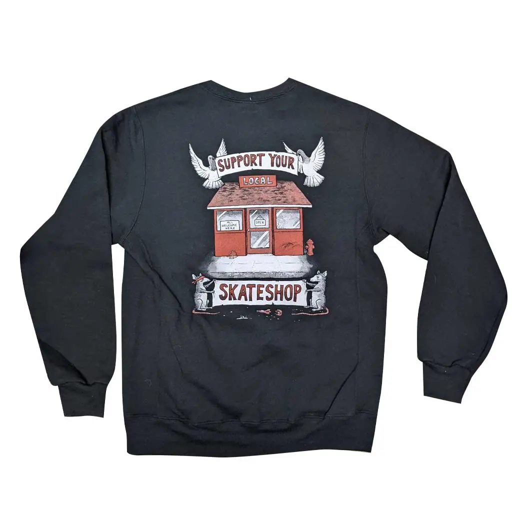 Boarders X Ssd X Todd Francis Crewneck - Black 1