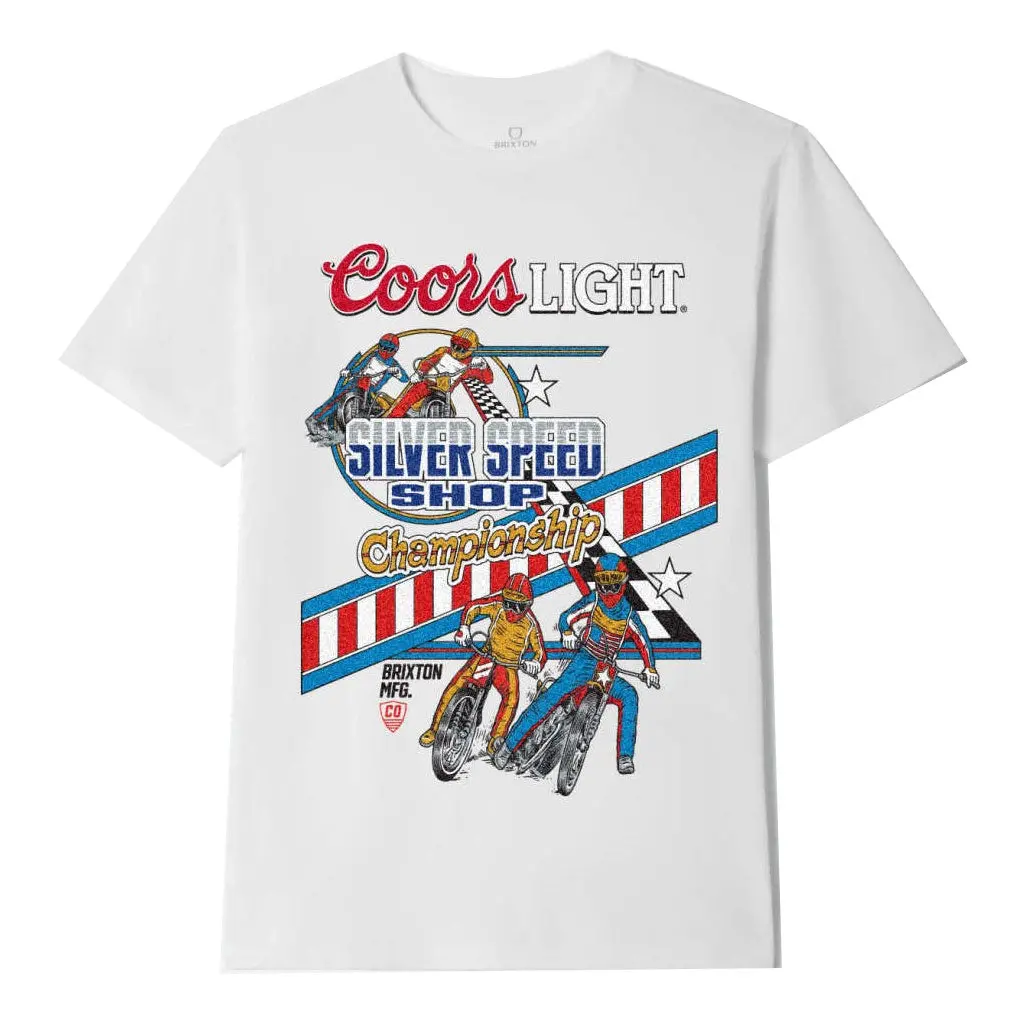 Brixton X Coors Light Berm S/S Stt T-Shirt - White 1