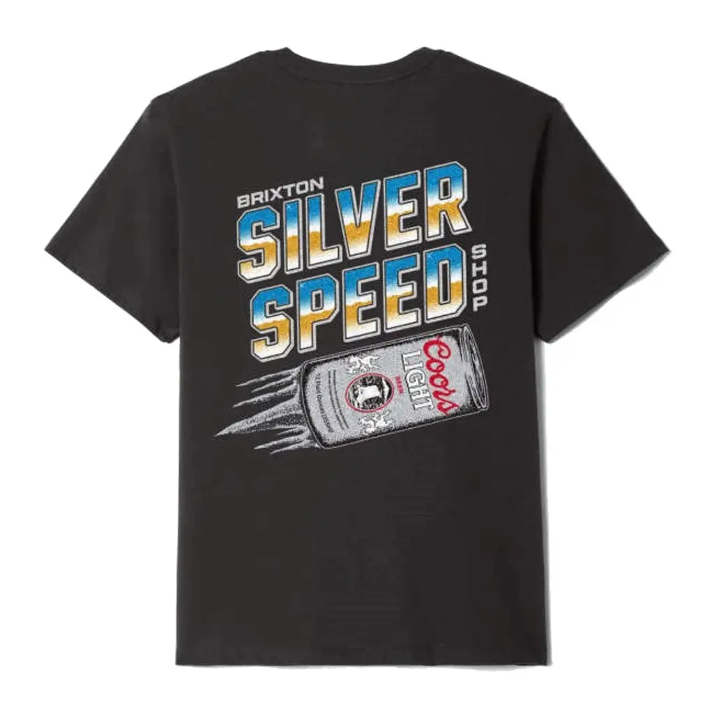 Brixton X Coors Light Silver Speed S/S Tee - Black 1