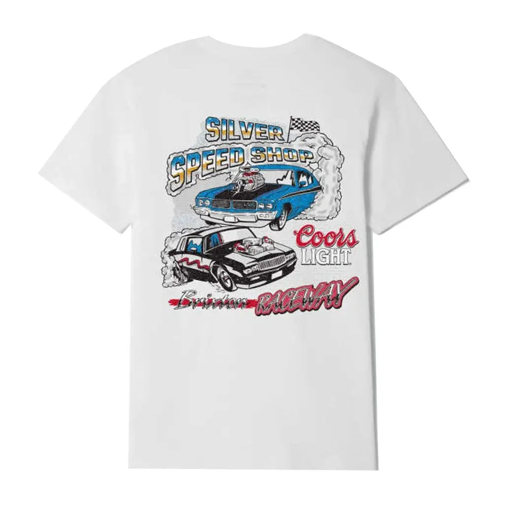 Brixton X Coors Light Raceway S/S Stt Tee - White 1