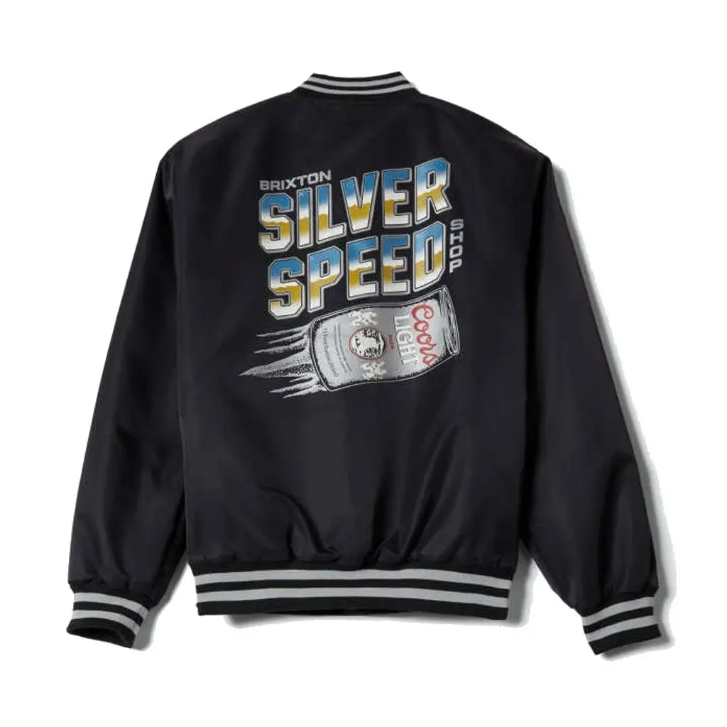 Brixton X Coors Light Silver Speed Shop Jacket - Black/Silver 1