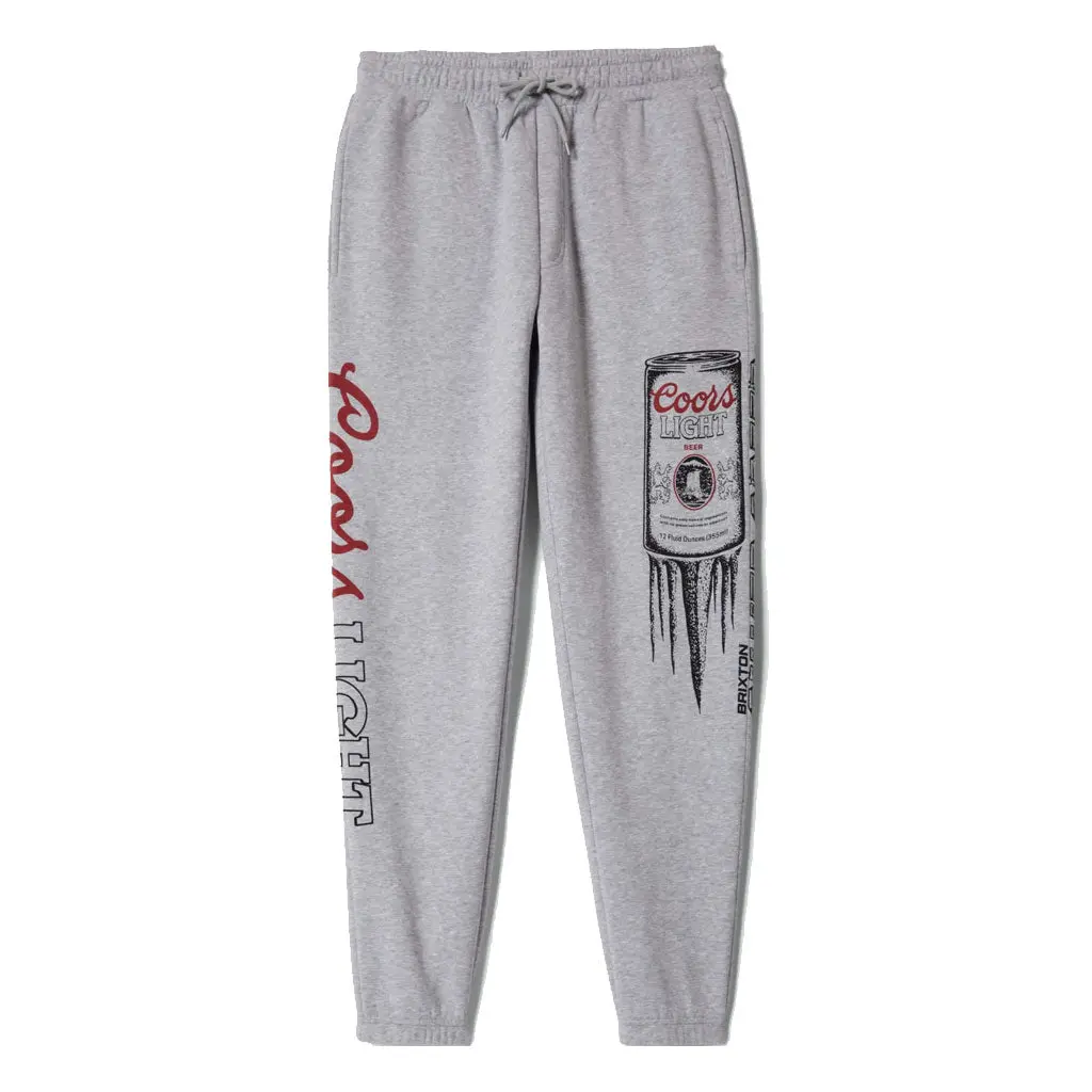 Brixton X Coors Light Silver Speed Sweatpant - Heather Grey 1