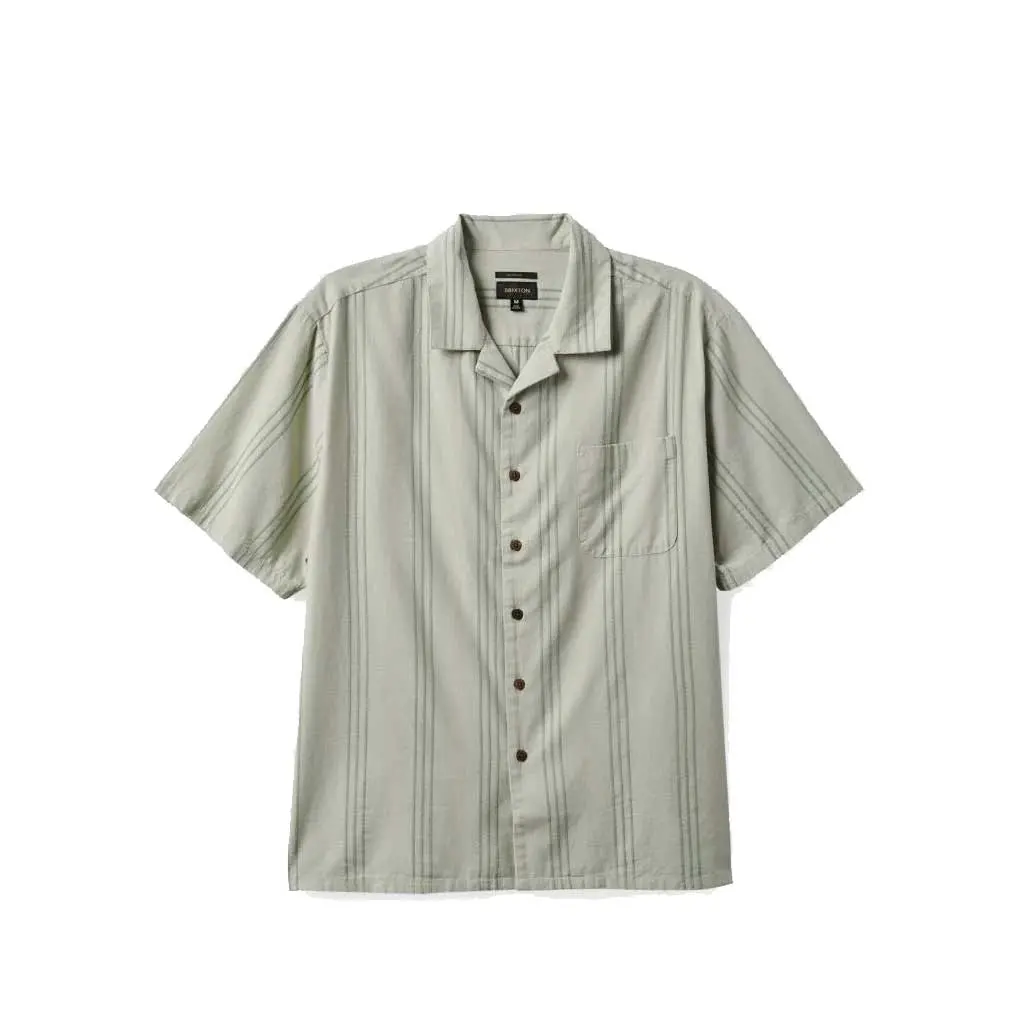 Brixton Bunker R Cool Weight S/S Woven - Mineral Grey 1