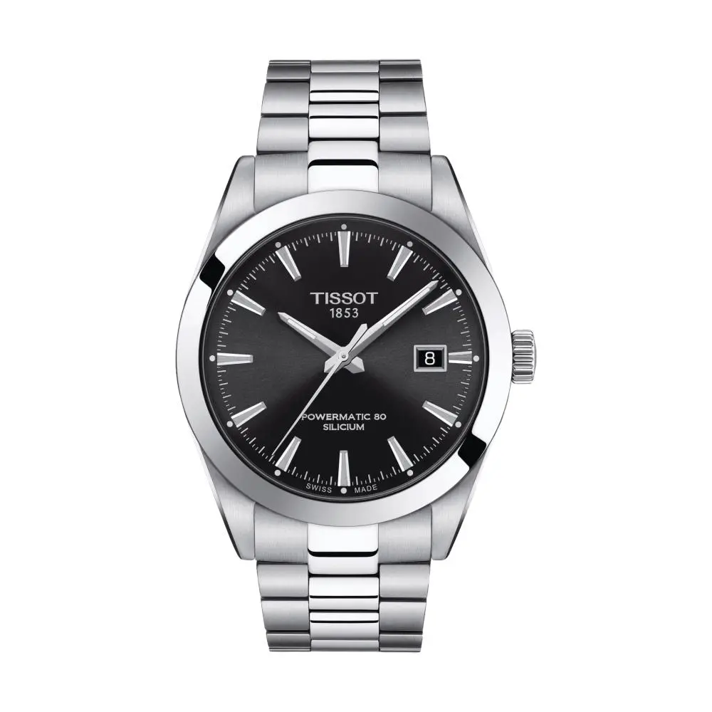 Gentleman Powermatic 80 Silicium 40Mm - Black On Bracelet 1