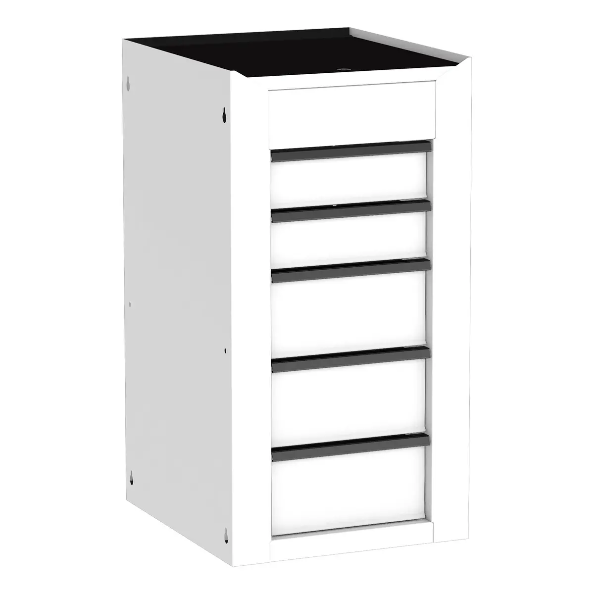5-Drawer Side Box For Uc3720 (Mb199) Carts - Titanium White 1