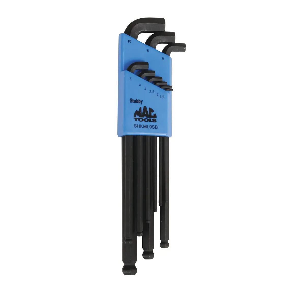 9-Pc. Metric Stubby Ball-End Hex L-Key Set 1